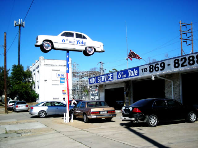 Houston Auto Service, a city scene photograph by Bob McNeil