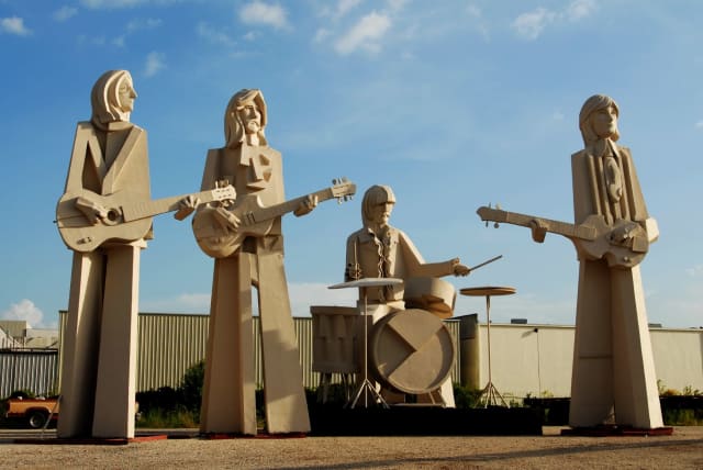 Houston Beatles, a city scene photograph by Bob McNeil
