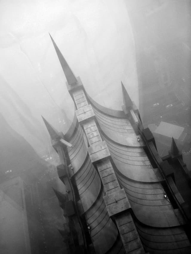 Houston TX Downtown Spires, a city scene photograph by Bob McNeil