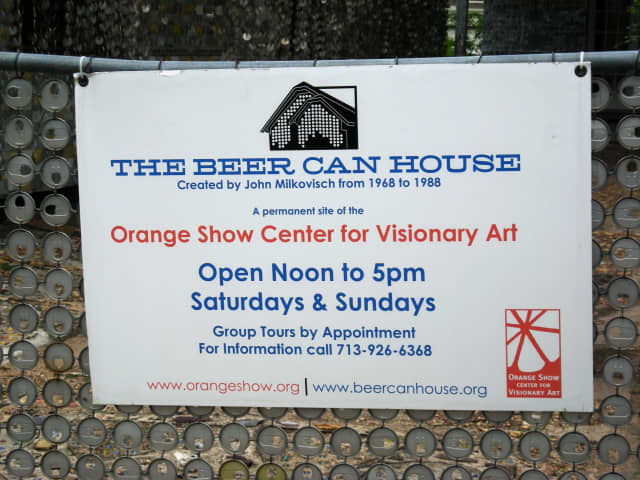 Houston, TX - The Beer Can House, a city scene photograph by Bob McNeil