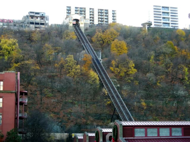 Pittsburg, PA - Inclined Railway, a city scene photograph by Bob McNeil