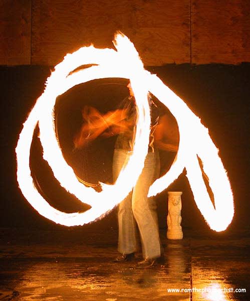 013 - Fireplay, a long-exposure fire photograph by Bob McNeil
