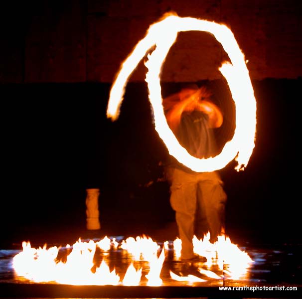014 - Fireplay, a long-exposure fire photograph by Bob McNeil