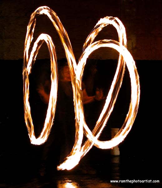 016 - Fireplay, a long-exposure fire photograph by Bob McNeil