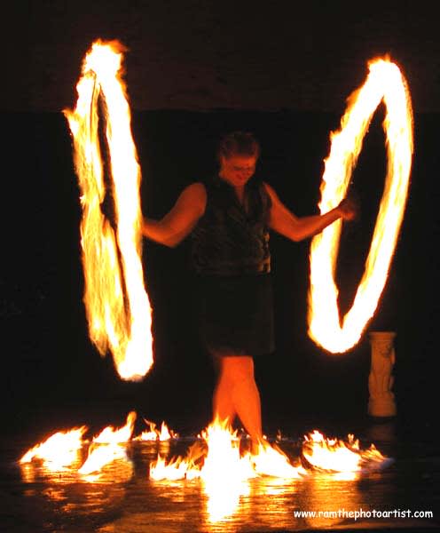 019 - Fireplay, a long-exposure fire photograph by Bob McNeil