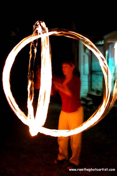 020 - Fireplay, a long-exposure fire photograph by Bob McNeil