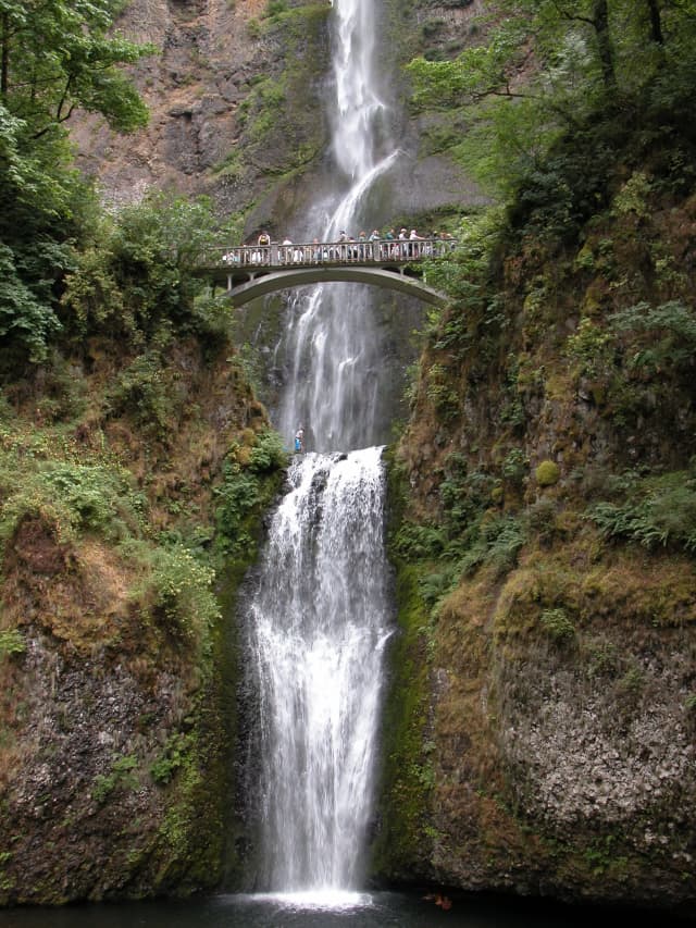 Multnomah Falls OR, a landscape photograph by Bob McNeil