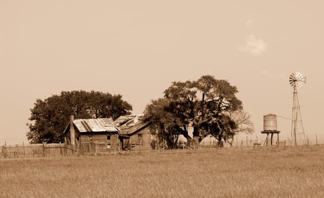 Texas - Abandoned Farm, a landscape photograph by Bob McNeil