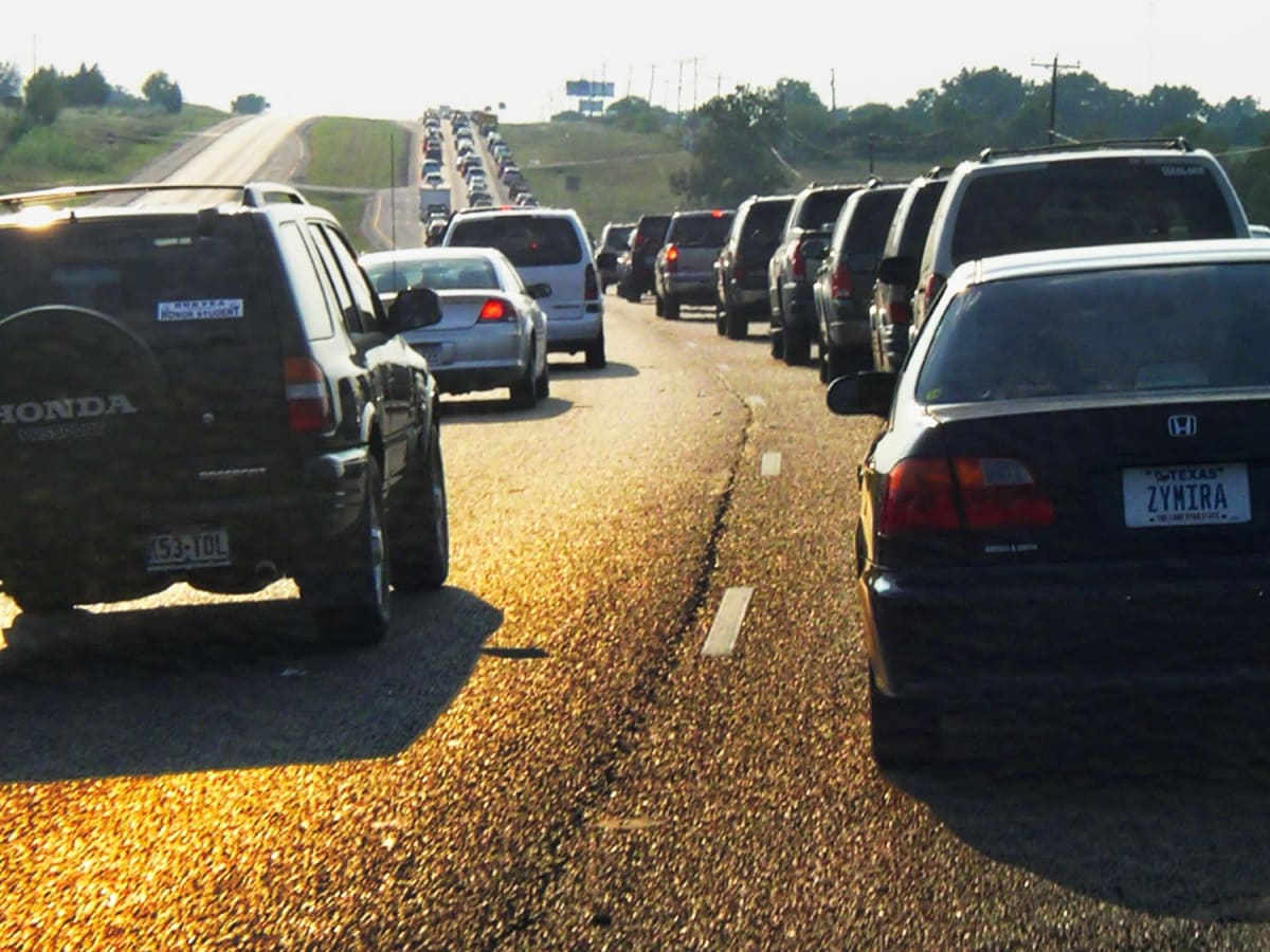 Hurricane Rita Evacuation, a documentary photograph by Bob McNeil
